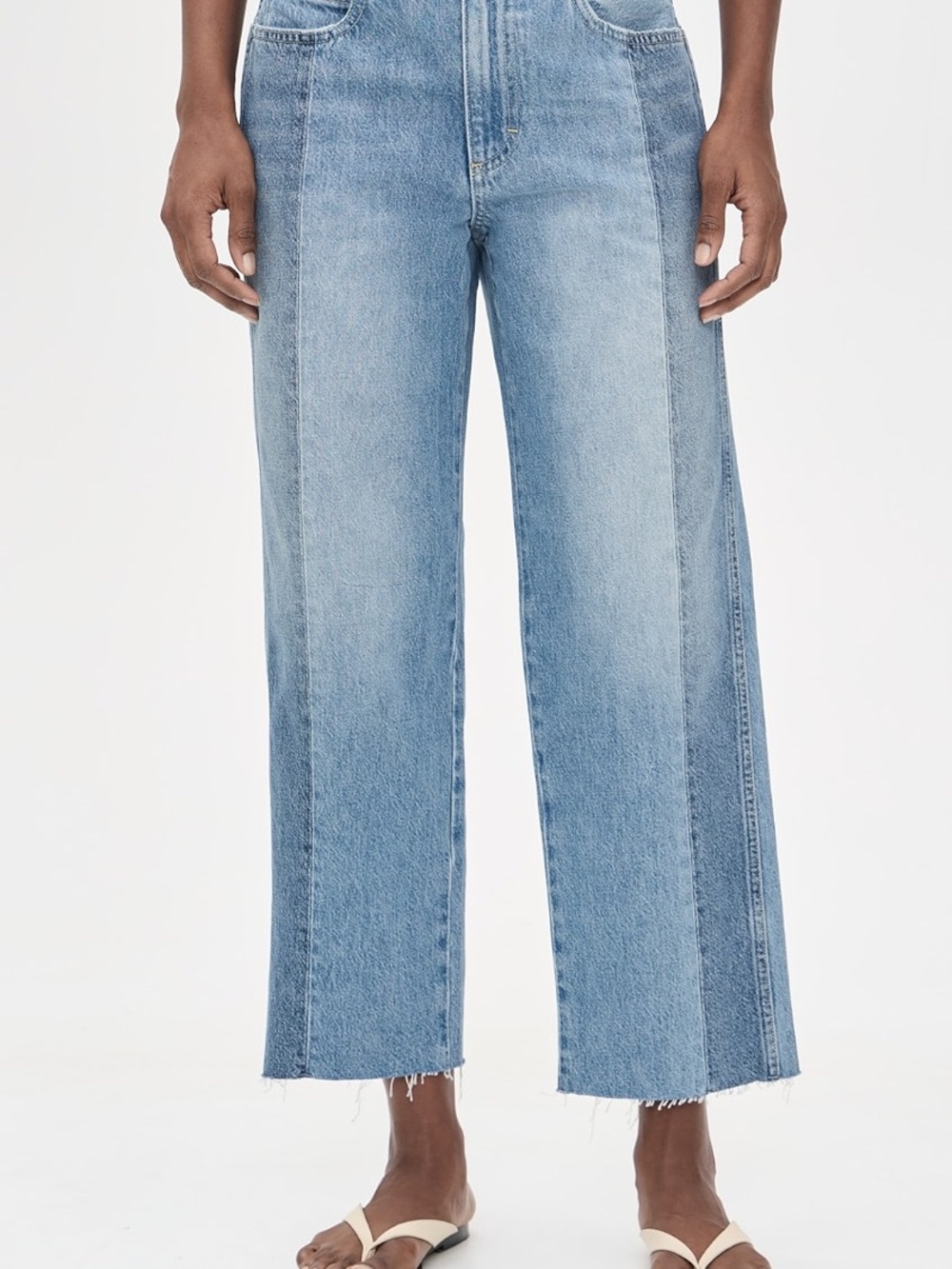 AMO Billie Cropped Straight-Leg Jeans